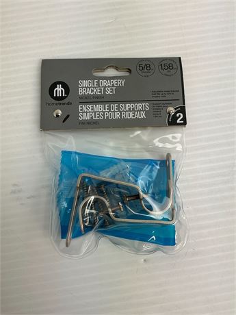 Ensemble support de draperie simple