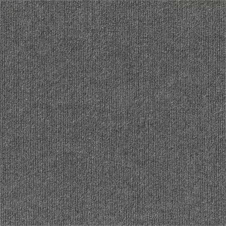 PAQUET DE 10 - Carreau de tapis résidentiel Abenake gris autocollant 18 x 18 po