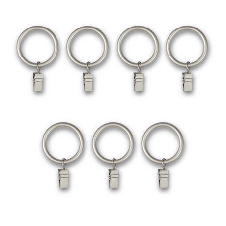 Anneaux pince Hometrends nickel argent