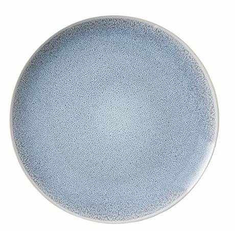 LOT DE 3 - Assiette à salade ronde en grès BHG Blue Reactive Linette 8