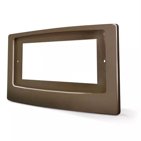 Plaque adaptatrice rehausseur affleurante - brun