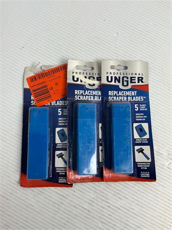 Lames grattoir Unger lot de 3