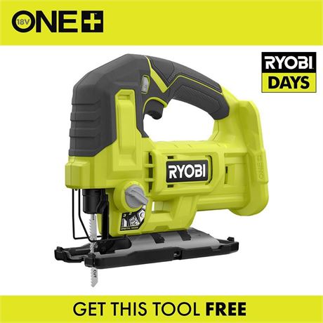 Scie sauteuse RYOBI ONE+ 18V sans fil (outil seul)
