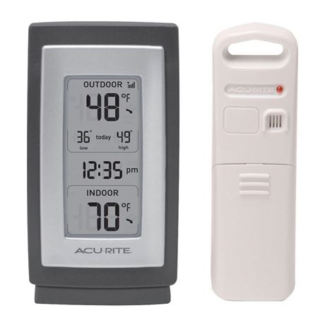 Thermomètre sans fil avec horloge