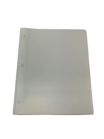 Ens. de 2 portfolios poly à 2 pochettes avec attaches