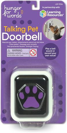 Sonnette parlante Hunger for Words pour chien 1 pièce