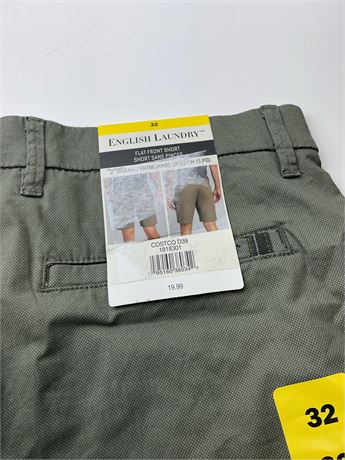 English laundry flat front short mens size - Size 32