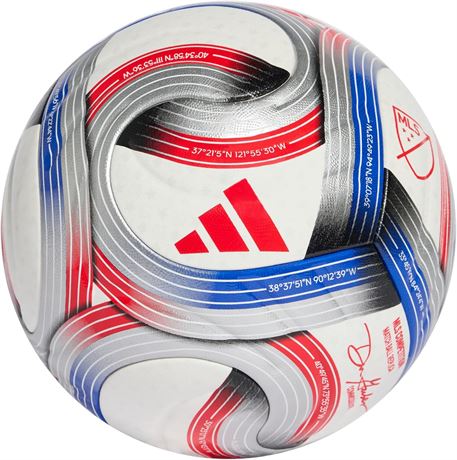 Adidas adulte taille 5 unisexe 2026 MLB NFHS football blanc/bleu royal/rouge
