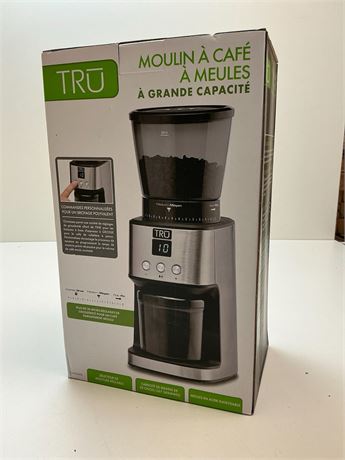 Moulin à café TRU grande capacité inox
