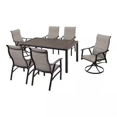 LIRE DESCRIPTION - Ens. 7 pcs - salle à manger ext. Hampton Bay Felton Falls