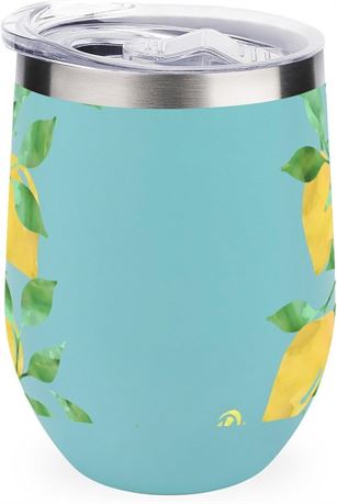 Tasse isotherme acier inox citron vintage