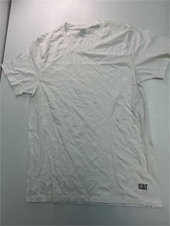 T-shirt blanc CAT homme L