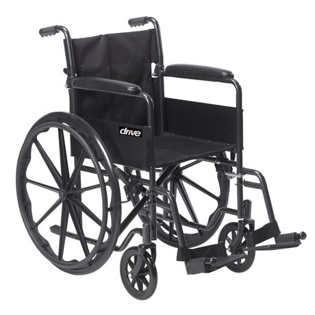 Fauteuil roulant Drive Medical Silver Sport avec accoudoirs