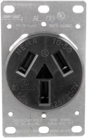 Prise encastrée Leviton 5206 50 A 125/250 V NEMA 10-50R