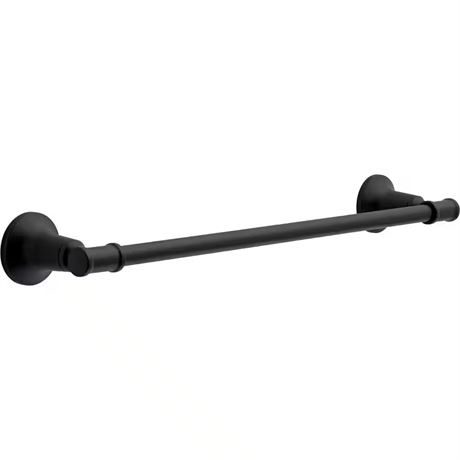 Barre porte-serviettes Chamberlain 18 po mural noir mat