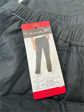 Pantalon Tahari coupe slim moyenne noir