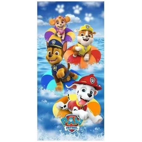 Serviette de plage Franco enfants PAW Patrol 28 x 58 po