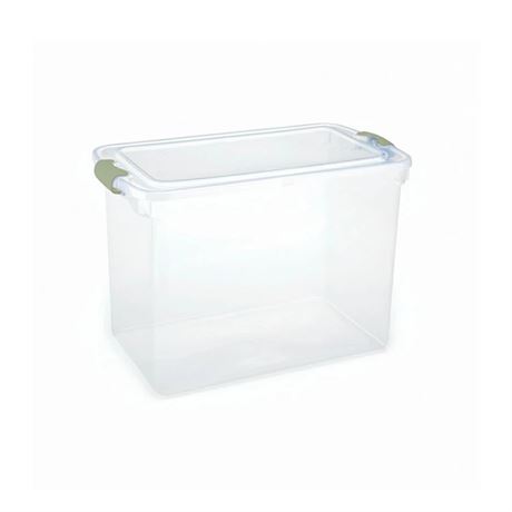 Bac de rangement à loquet Homz 112 pte Soft-Lock, sauge/vert