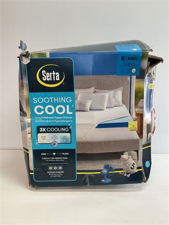 Surmatelas Serta Soothing Cool 3 po avec housse