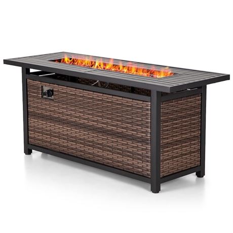 Table-foyer au gaz rectangulaire Premium Home Solutions 56 po
