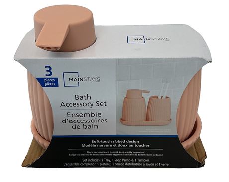Ens. accessoires de bain Mainstays 3 pièces
