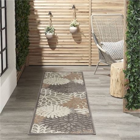 Tapis extérieur Nourison Aloha naturel (3 x 5 pi)