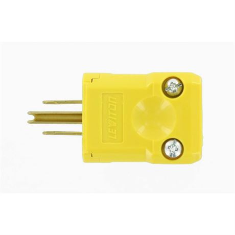Fiche droite Python 15 A jaune 5256-BVY