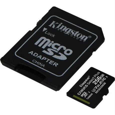 Carte microSD Kingston Canvas Select Plus 256 Go U3