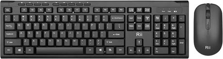 Ensemble clavier et souris sans fil Rii RK211 2,4G