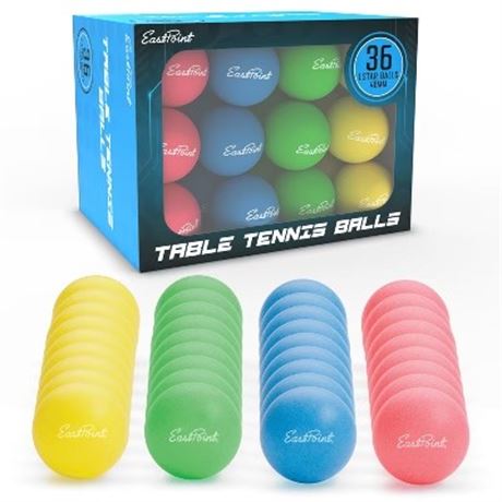LOT DE 2 PAQUETS - Balles tennis de table colorées Eastpoint Penn pq 36