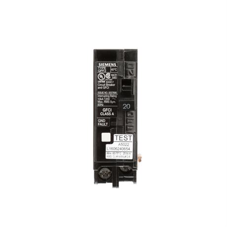 Disjoncteur différentiel GFCI 20 A type QPF2