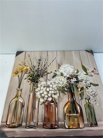 Toile Hometrends pots de fleurs 30 x 30 po