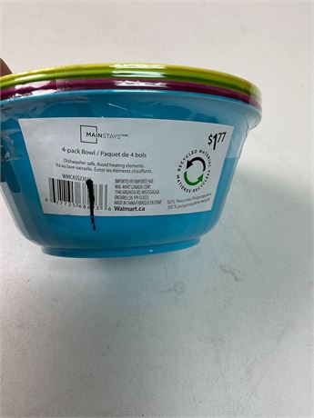 Bols en plastique Youngever multicolores lot de 9