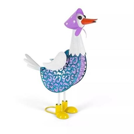 Lumière jardin canard solaire Gerson avec foulard
