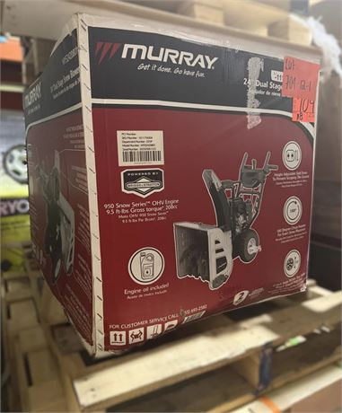 Souffleuse à neige à essence 2 étages Murray 24 po
