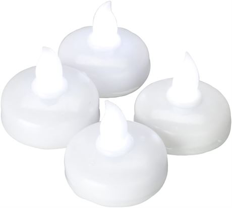 Bougies chauffe-plat flottantes DEL Glow lot de 4