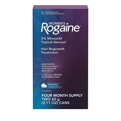 Mousse Rogaine 5 % pour femme lot de 2