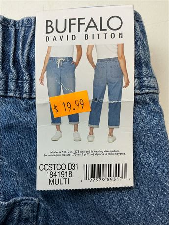 Jean Buffalo femme taille haute jambes larges L