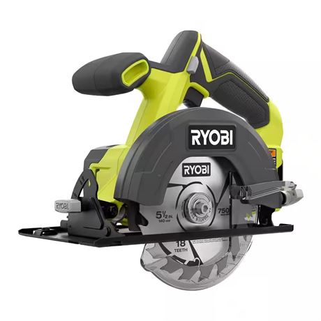 OUTIL SEUL - Scie circulaire RYOBI 18V 5-1/2 po sans fil