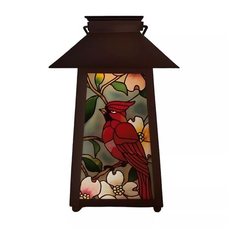 Lanterne cardinal rouge à pile Studio 66 déco extérieure
