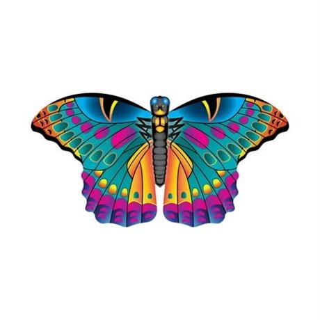 Cerf-volant papillon jaune X Kites nylon