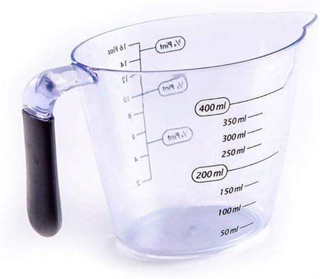 Tasse à mesurer transparente en plastique – cuisine/pâtisserie