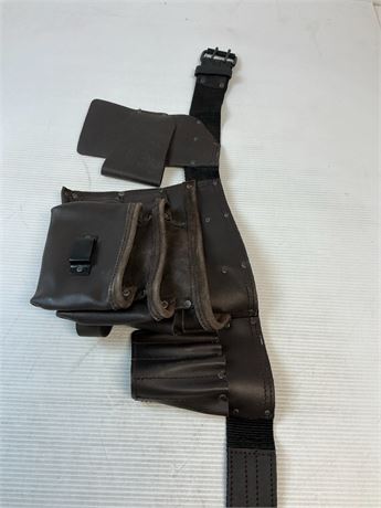 Ceinture d’outils en cuir Graintex 13 poches pour charpentier