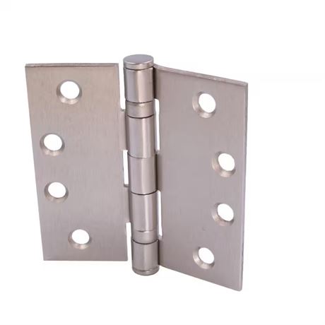Charnière à roulement comm. carrée 4 po rayon nickel satiné