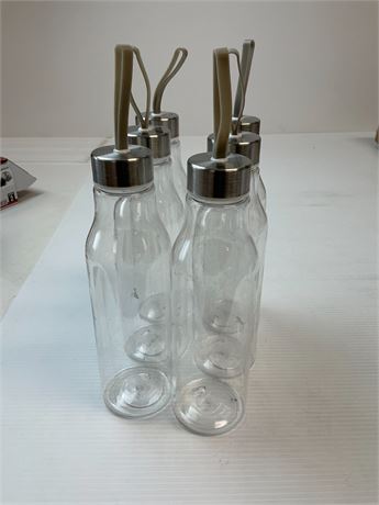 Bouteilles d’eau transparentes 20 oz lot de 6