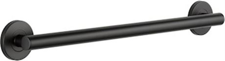 Barre d'appui Delta Contemporary noir mat ADA mural 250 lb