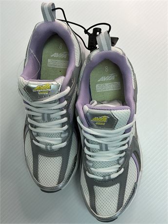 Souliers sport gris mauve blanc femme Avia 8