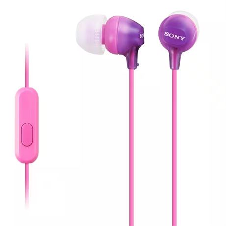 Écouteurs-boutons Fashion Color EX violets