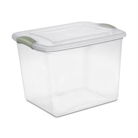 LOT DE 5 - Boîte Sterilite 26 L à loquet - verte