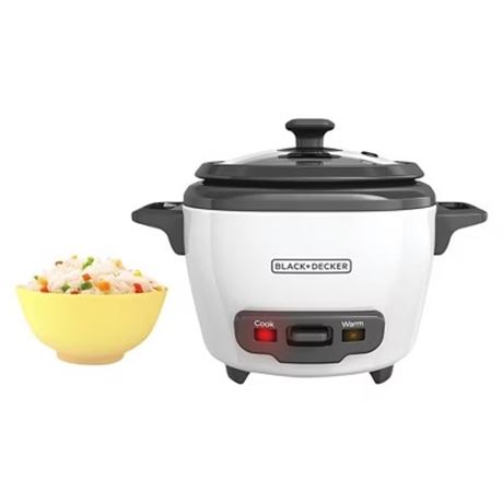 Cuiseur à riz électrique BLACK+DECKER 3 tasses - blanc RC503
